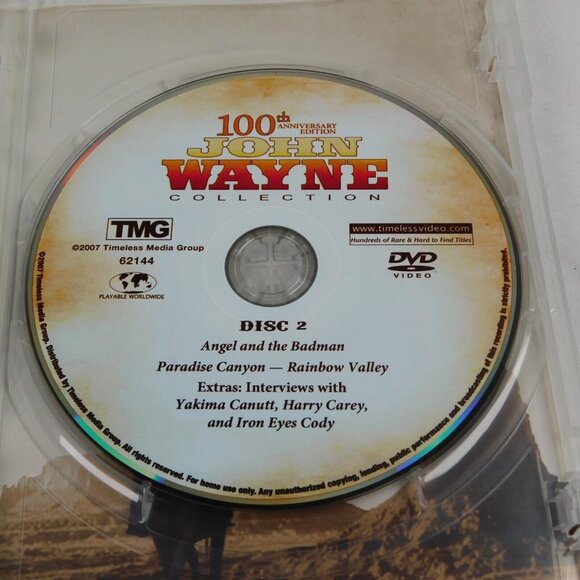 John Wayne Collection 2011 Anniversary Edition 2 DVD Set McLintock Angel Badman - Picture 5 of 6